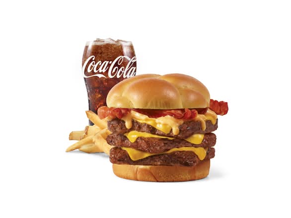 Cheesy Bacon Cheeseburger, Triple Combo