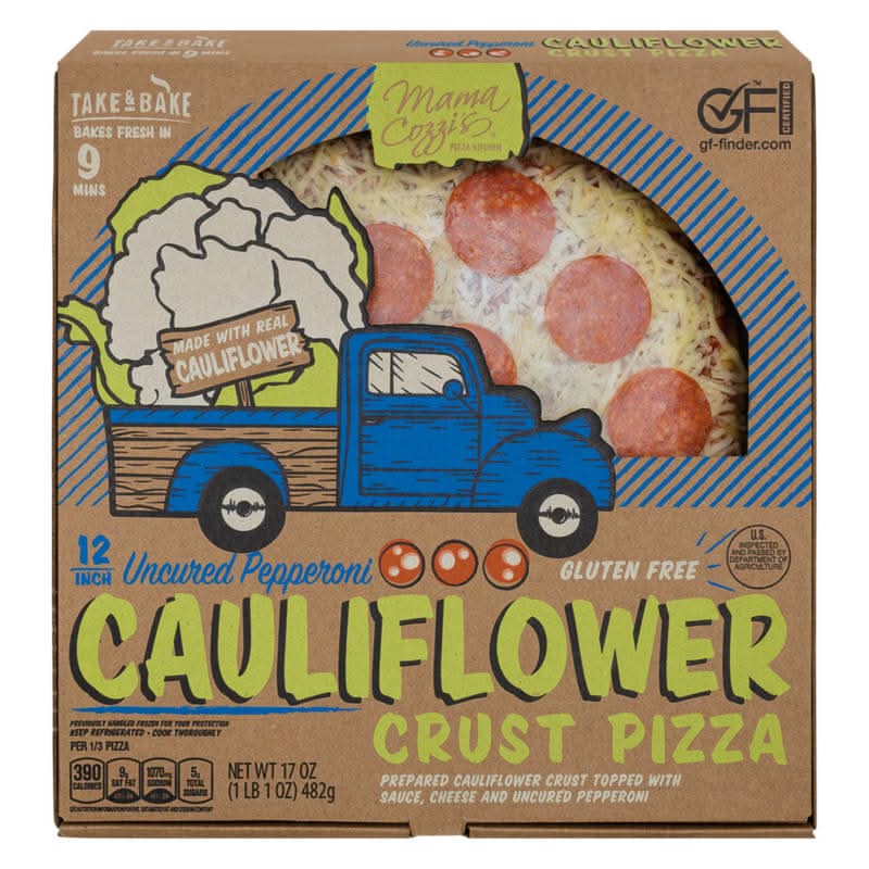 Mama Cozzi's Pizza Kitchen Cauliflower Crust Deli Pizza, Uncured Pepperoni, 12 in (17 oz)