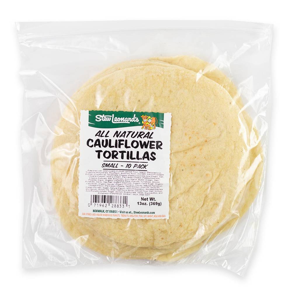 Stew Leonard's Cauliflower Tortillas, Small (13 oz, 10 ct)