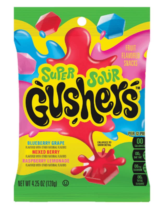 Fruit Gushers Super Sour Berry Fruit 4.25oz
