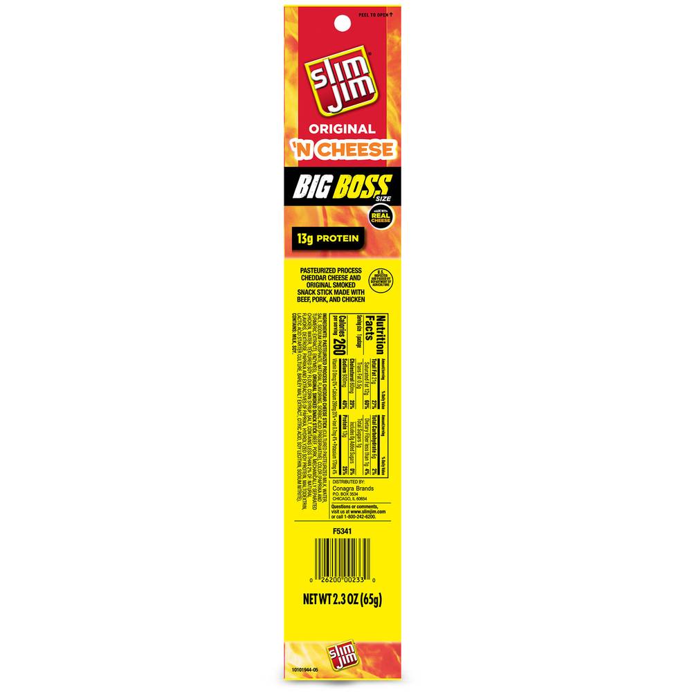 Slim Jim Big Boss Original'n Cheese (2.3 oz)