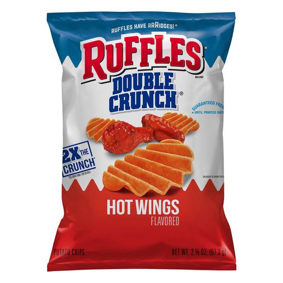 Ruffles Double Crunch Chips (hot wings)