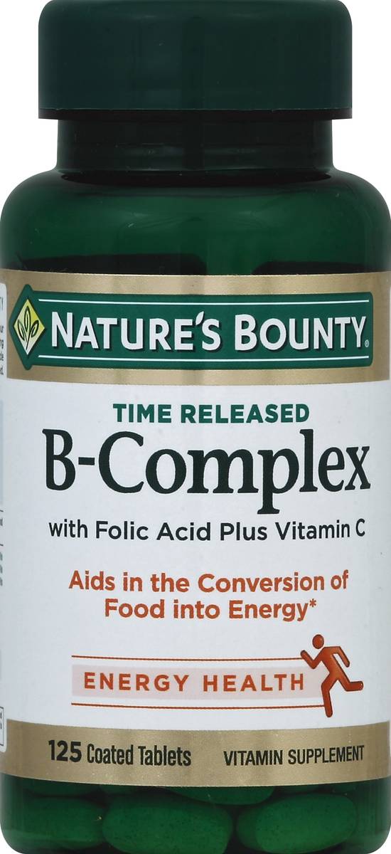 Nature's Bounty Time Released B-Complex Tablets (125 ct)