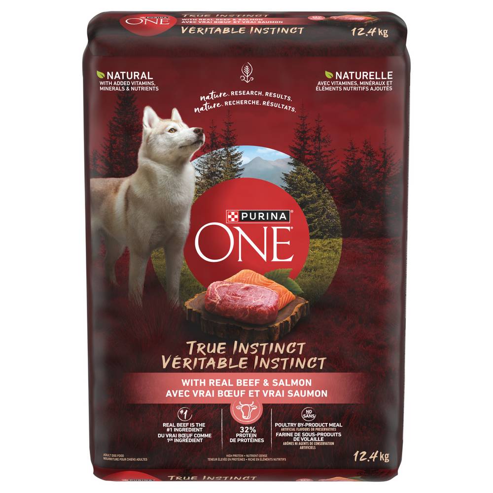 Purina One Beef & Salmon Dry Dog Food (12.4 kg)