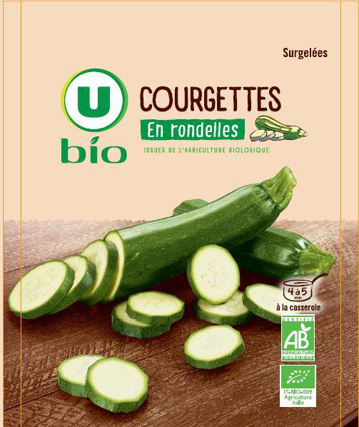 U Bio - Courgettes en rondelles