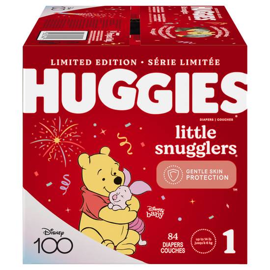 Huggies Little Snugglers Baby Diapers (84 ct)