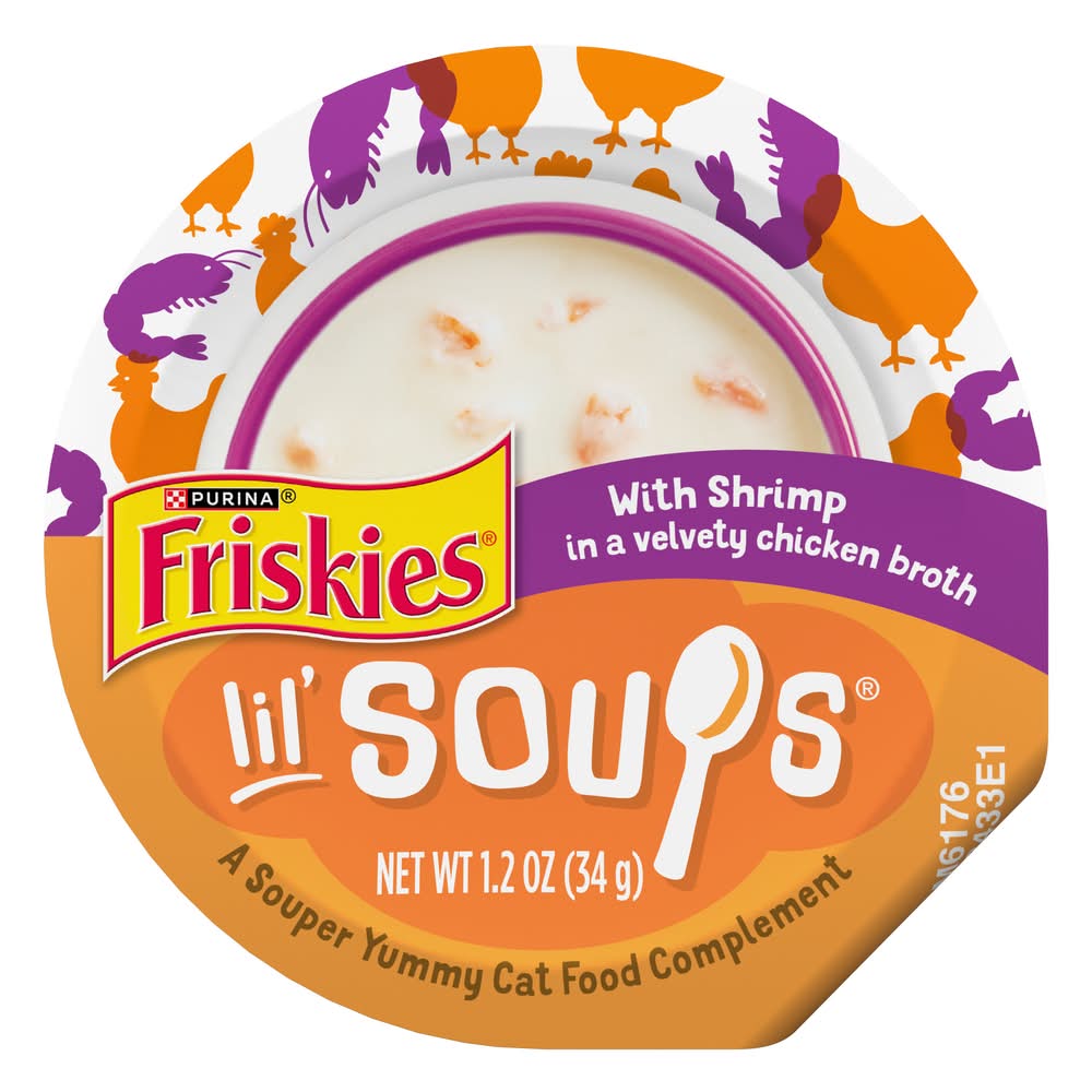 Purina Friskies Lil' Soups Adult Wet Cat Food Complement (1.2 oz)