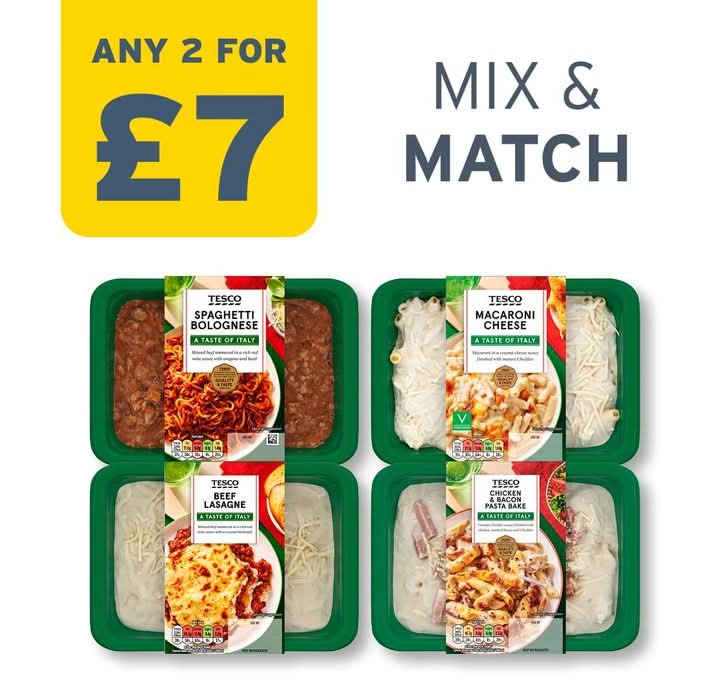 2 for £7: Microwave Ready Meals
