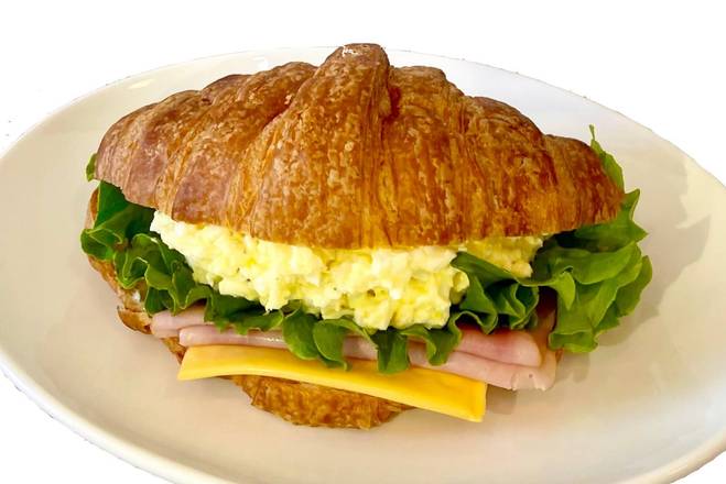 Croissant Ham with Egg Salad