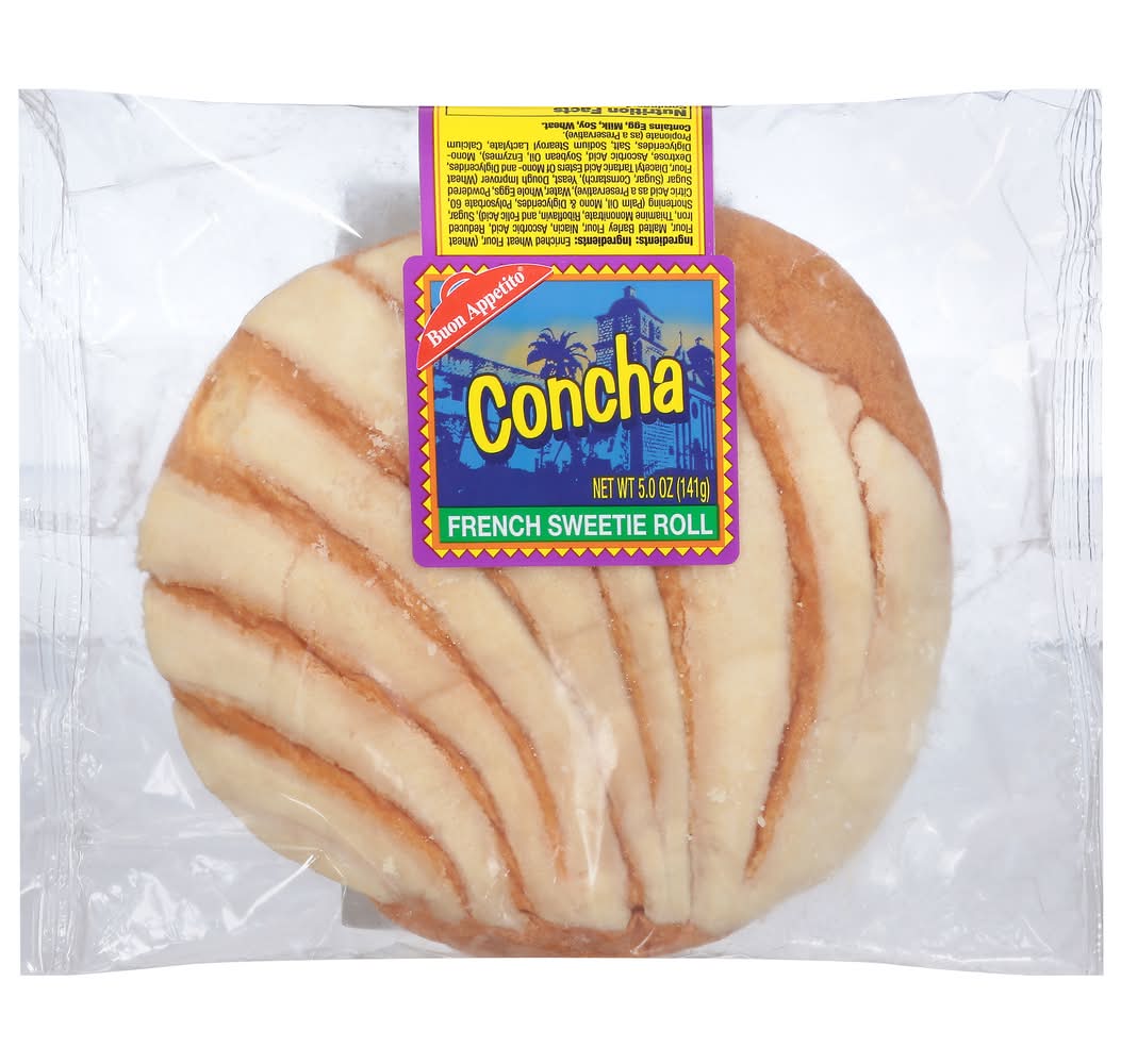 Bon Appetit Concha French Sweetie Roll, Vanilla (5 oz)