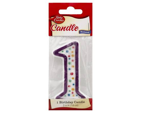 Betty Crocker · Birthday Candle Numeral 1 (1 candle)