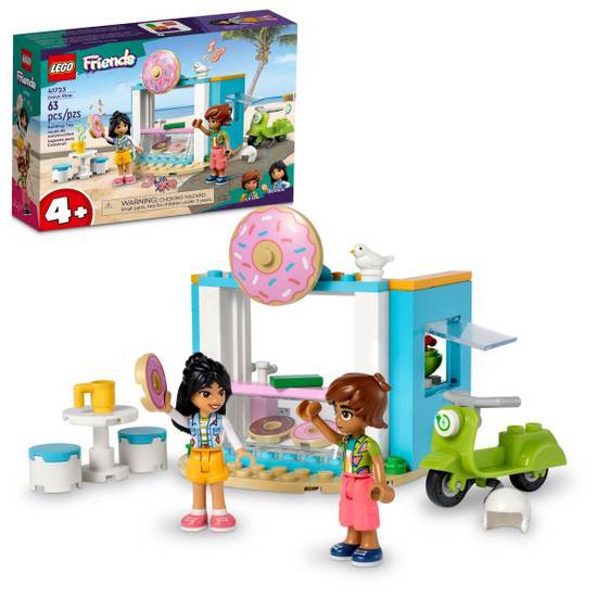 LEGO Friends Donut Shop 41723 Building Toy Set Age4+, Multicolor (64 ct)