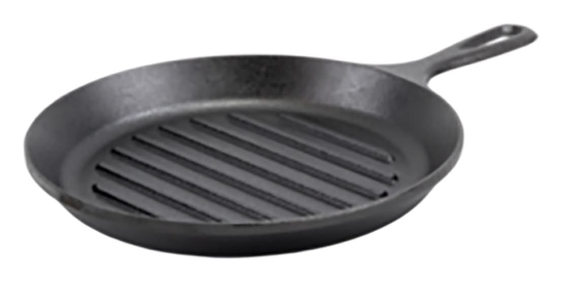 Lodge Cast Iron Grill Pan, 9 in, Black