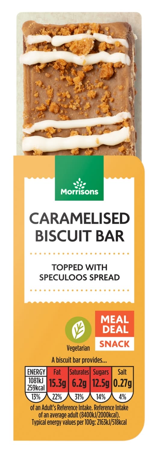Morrisons Caramelised Biscuit Bar 50g
