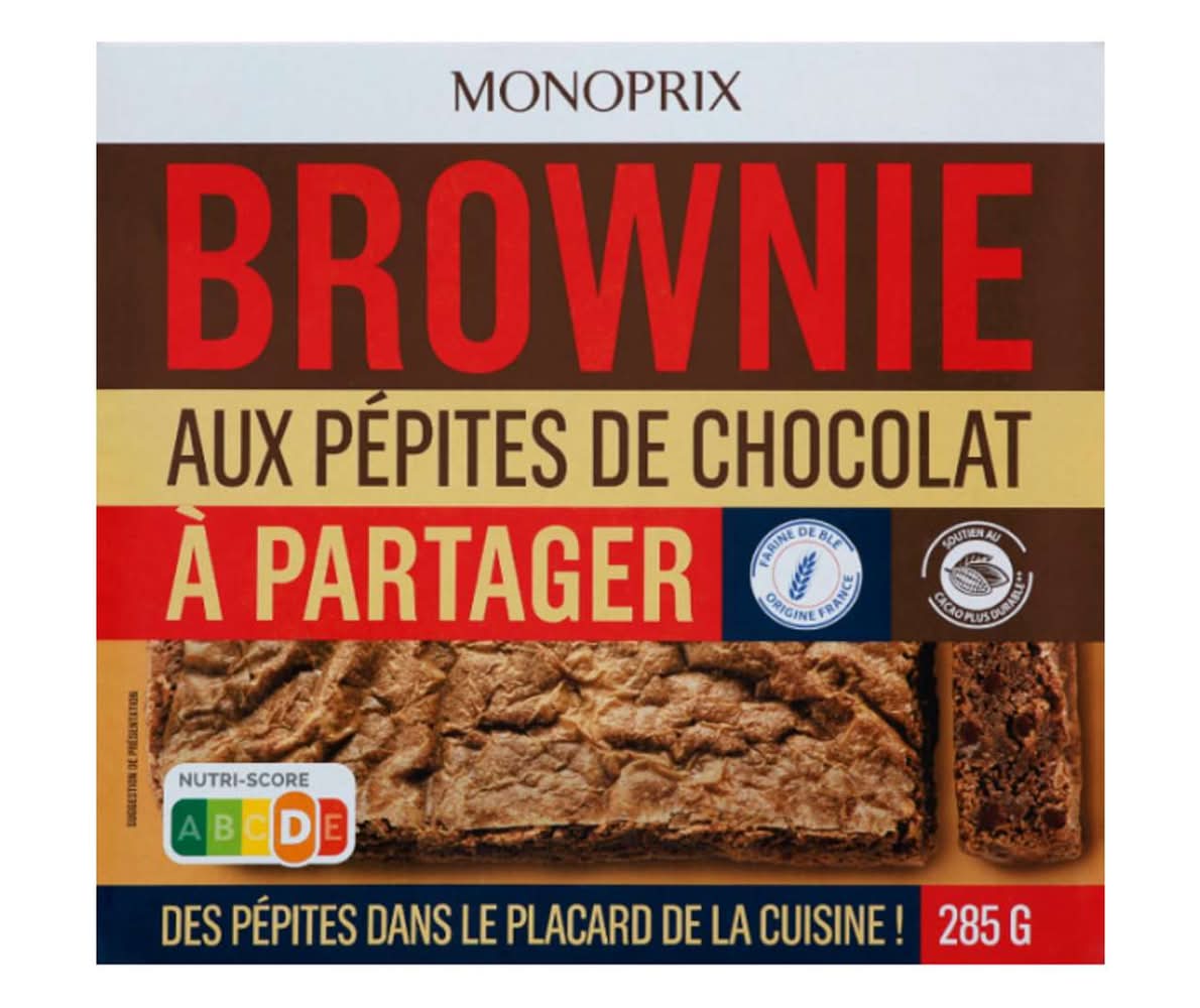 Monoprix - Gâteau au brownie, pépites de chocolat (285g)