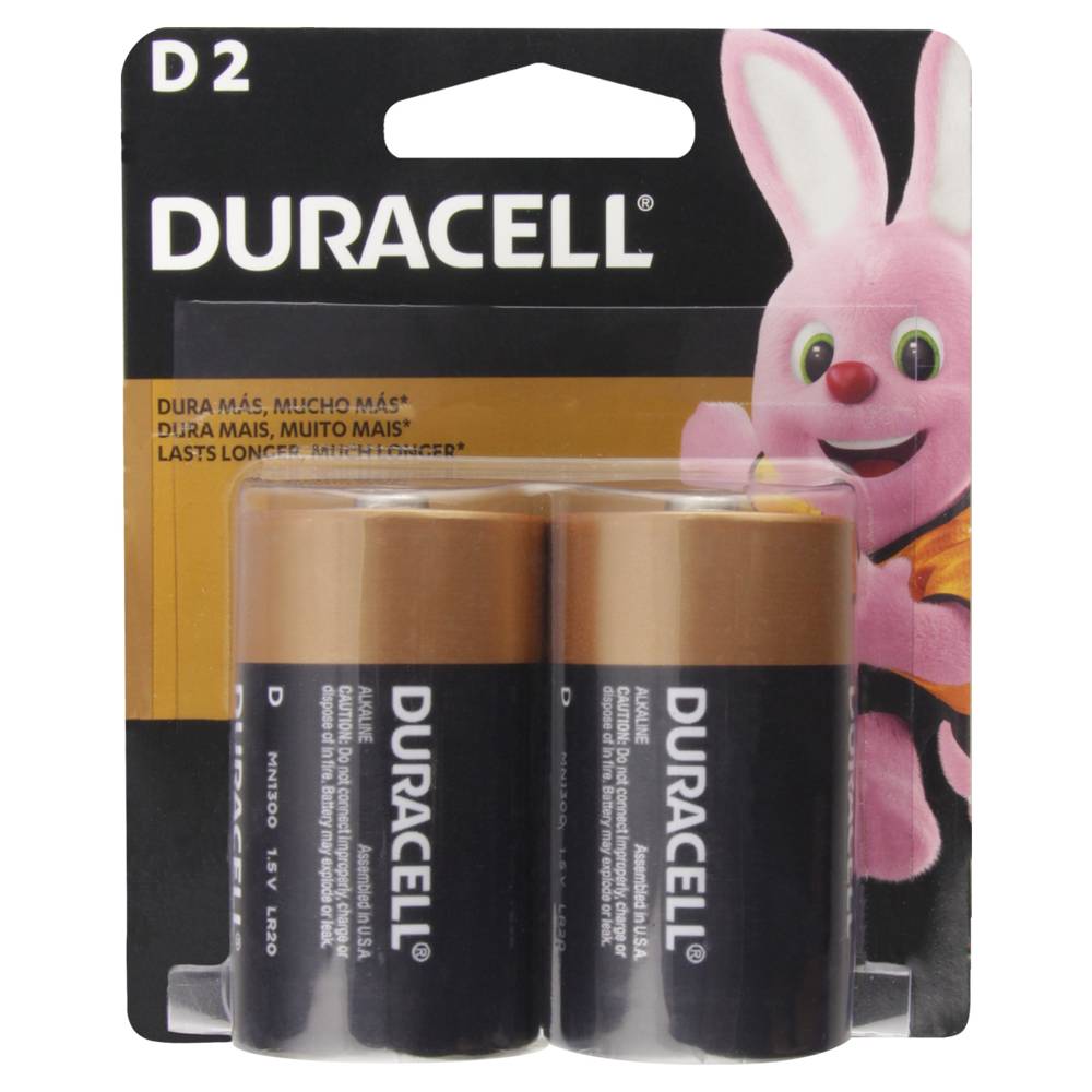 Duracell · Pilha d (2 un)