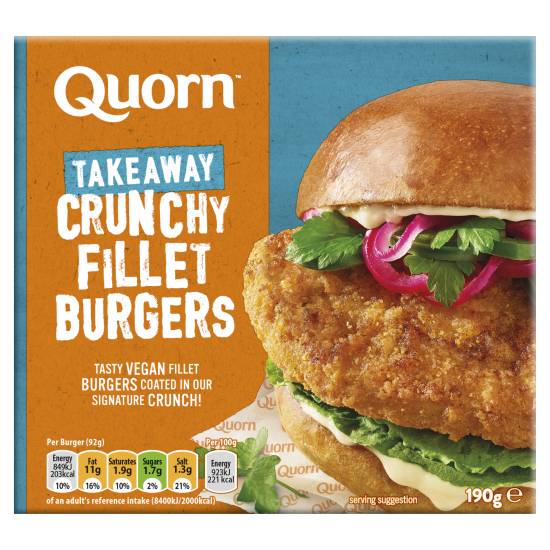 Quorn Takeaway Crunchy Fillet Burgers (2 ct)