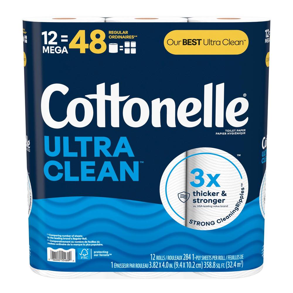 Cottonelle 12-Pack 1-ply Toilet Paper | 55489