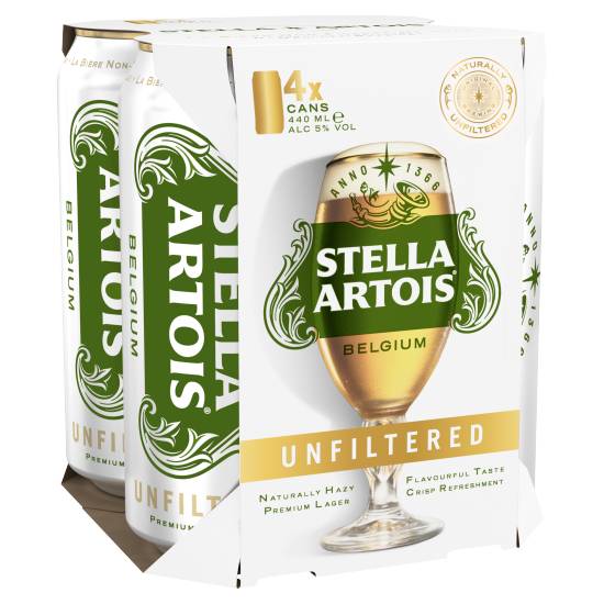 Stella Artois Unfiltered 4 X 440ml