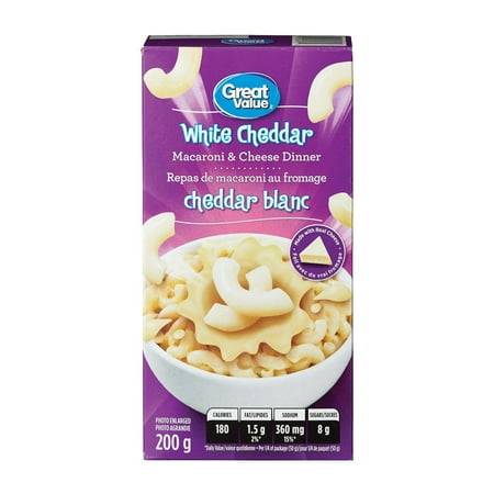 Great Value White Cheddar Macaroni & Cheese Dinner (200 g)
