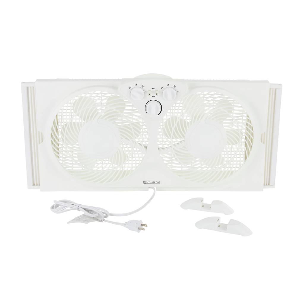 Utilitech Speed Indoor Window Fan Wdf9-1, White