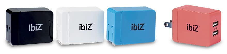 Ibiz chargeur mural double usb (4 pièces) - ibiz dual usb wall charger