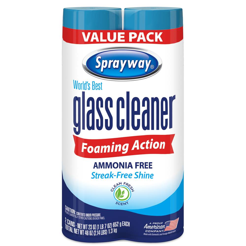 Sprayway glass cleaner 23-fl oz Aerosol Spray Glass Cleaner (2-Pack) | SW0562R