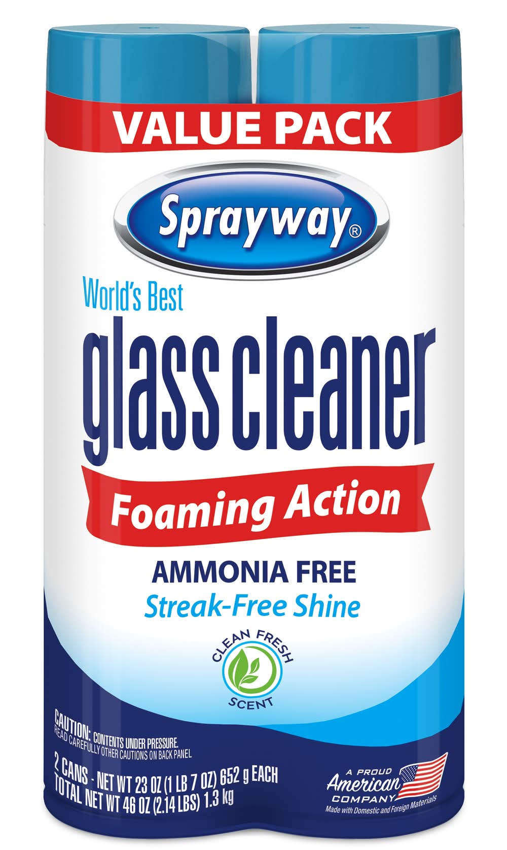 Sprayway glass cleaner 23 -fl oz Aerosol spray Glass Cleaner 2 -Pack