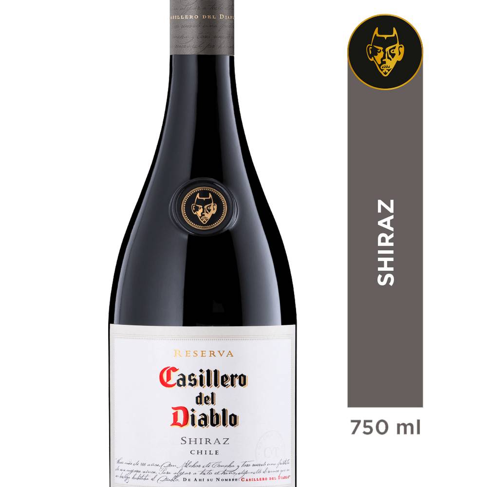Casillero del diablo vino syrah reserva (botella 750 ml)