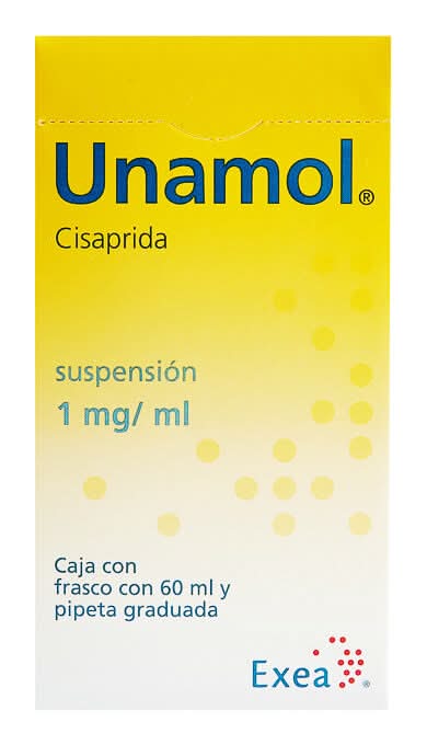 Unamol · Cisaprida suspensión 1 mg (60 ml)