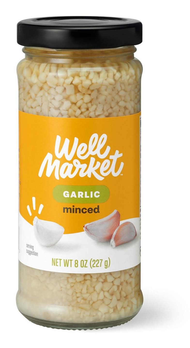 Well Market, Minced Garlic In Water, 8 Oz