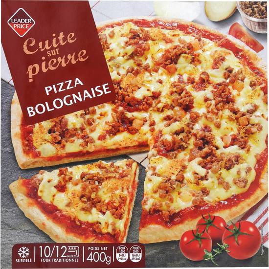 Pizza bolognaise Leader price 400g