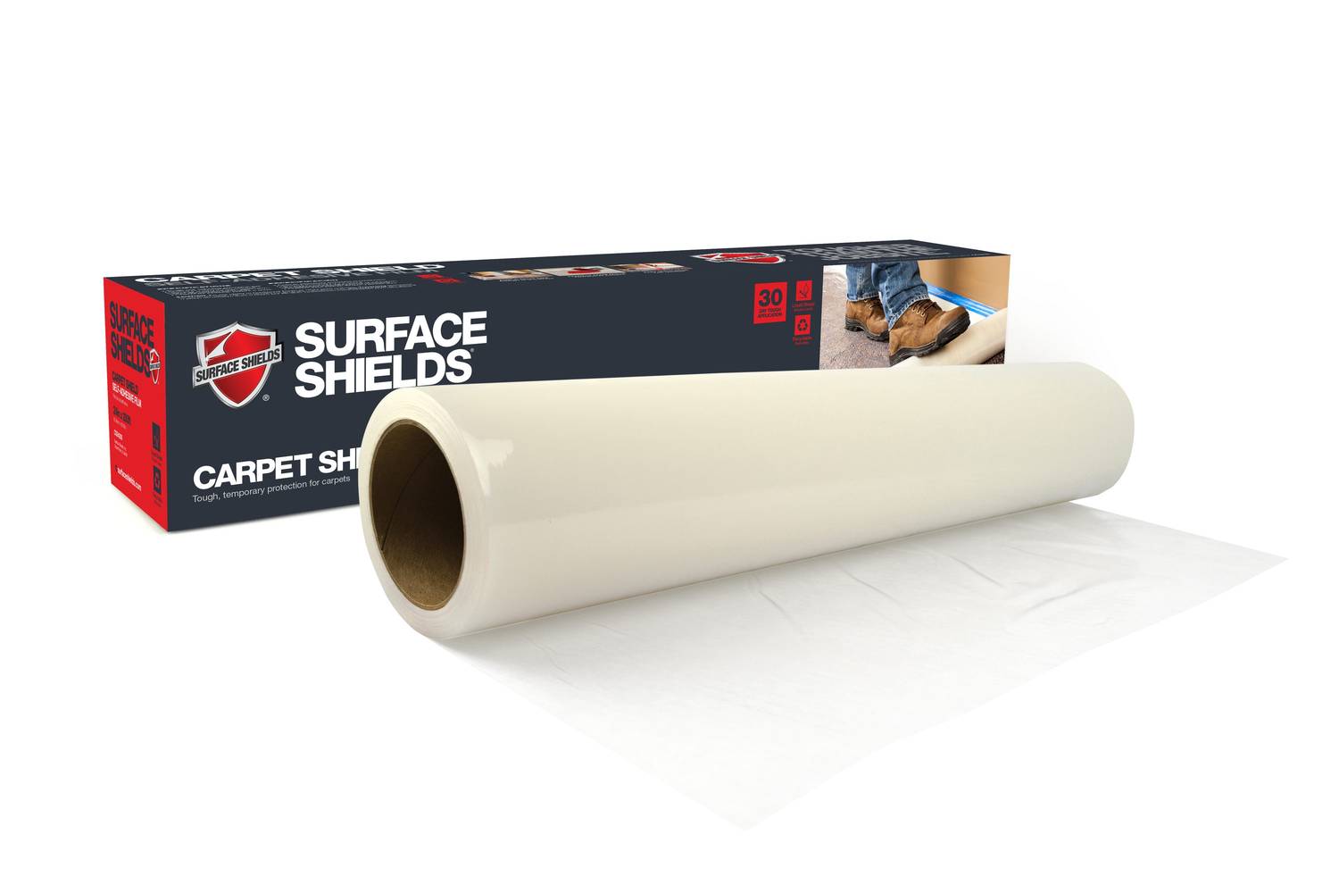 Surface Shields 200 ft Self Adhesive Clear Carpet Shield Mask (1 roll)