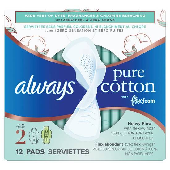 Always Infinity Cotton Pads Size 2 (12 units)