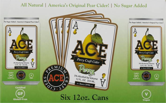 Ace Perry Craft Cider (6 pack, 12 fl oz)