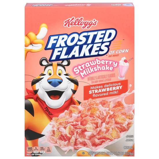 Kellogg's Frosted Flakes Cereal ( strawberry milkshake)