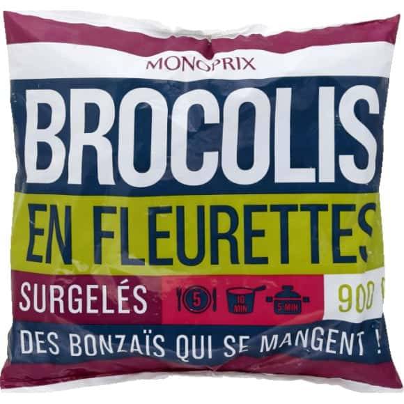 Monoprix Brocolis Fleurettes Surgelés La Sachet De 900G