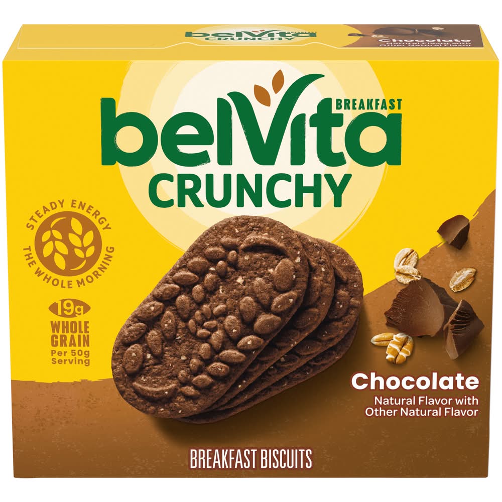 BelVita Crunchy Breakfast Biscuits, Chocolate (5 x 1.76 oz)