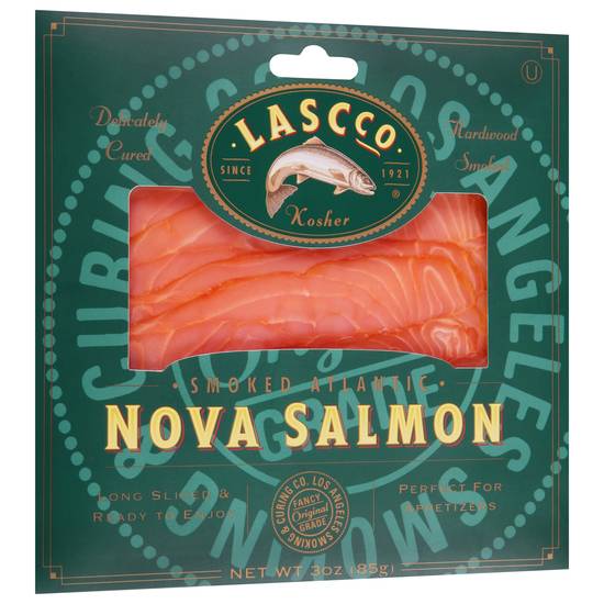 Lasc Co Hardwood Smoked Atlantic Nova Salmon
