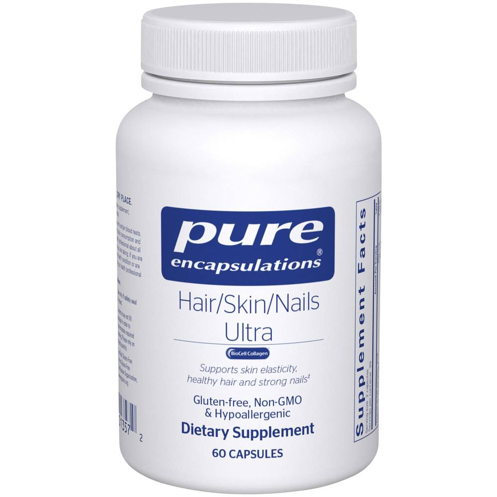 Hair/Skin/Nails Ultra - Supports Skin Elasticity & Healthy Hair (60 Capsules)