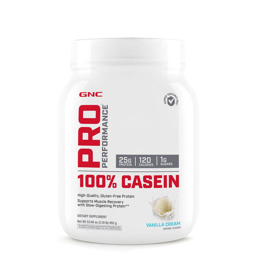 Gnc Pro Performance 100% Casein Protein Powder (33.58 oz) (vanilla)