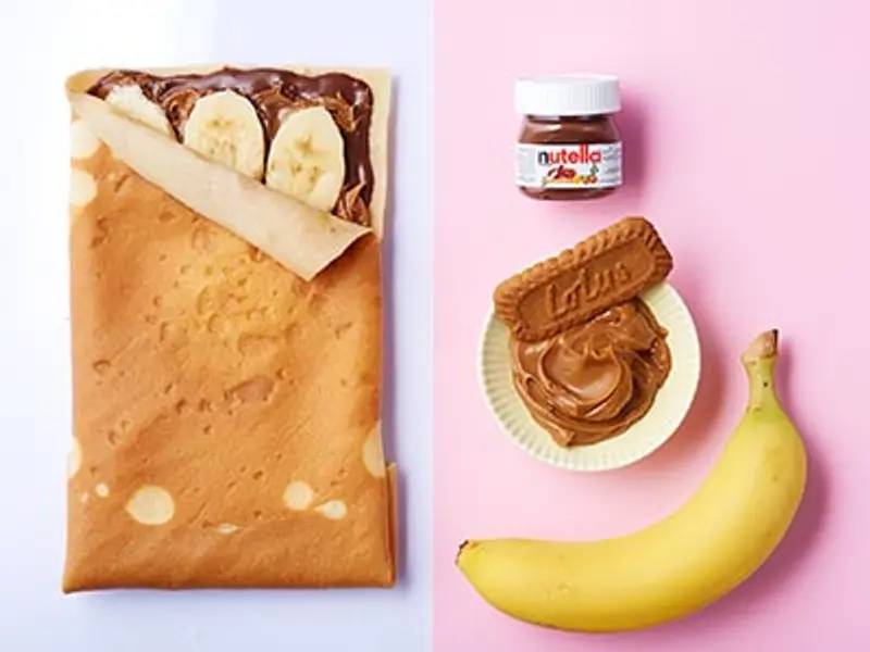 Crêpe sucrée  base Nutella