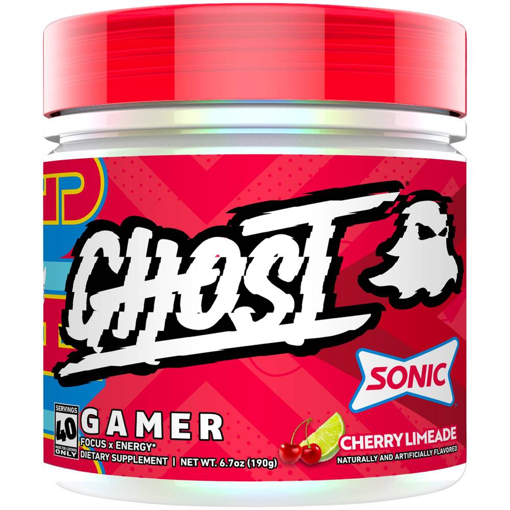 Ghost Gamer Energy Powder, Cherry Limeade (6.7 oz)