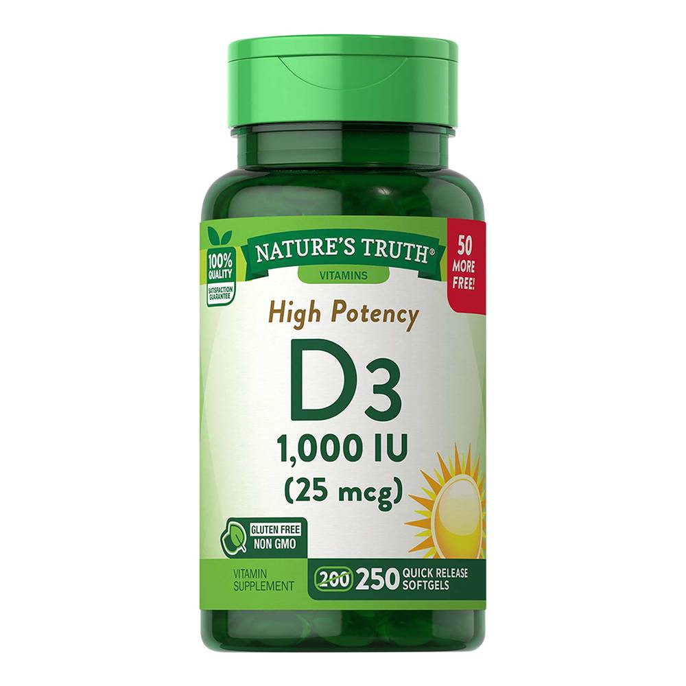 Nature's Truth High Potency Vitamin D3 (250 softgels)