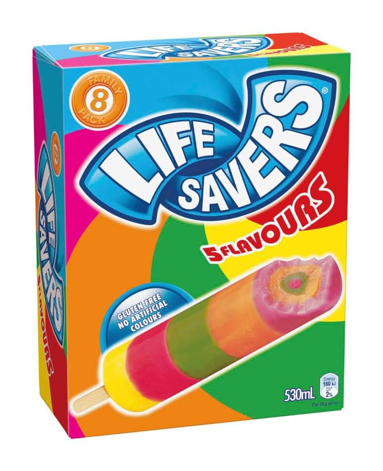 Peters Life Savers Ice Cream, Assorted (530mL, 8 pack)