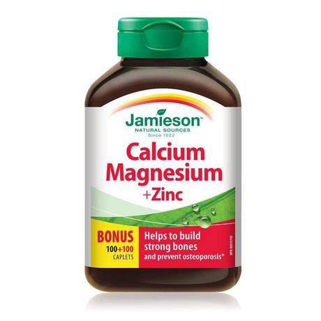 Jamieson Laboratories Jamieson Calcium Magnesium + Zinc Caplets (100+100 caplets)