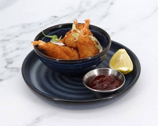 Panko-Breaded Butterflied Prawns