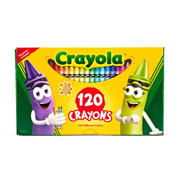 Crayola Crayon Set With Sharpener Box (120 ct)