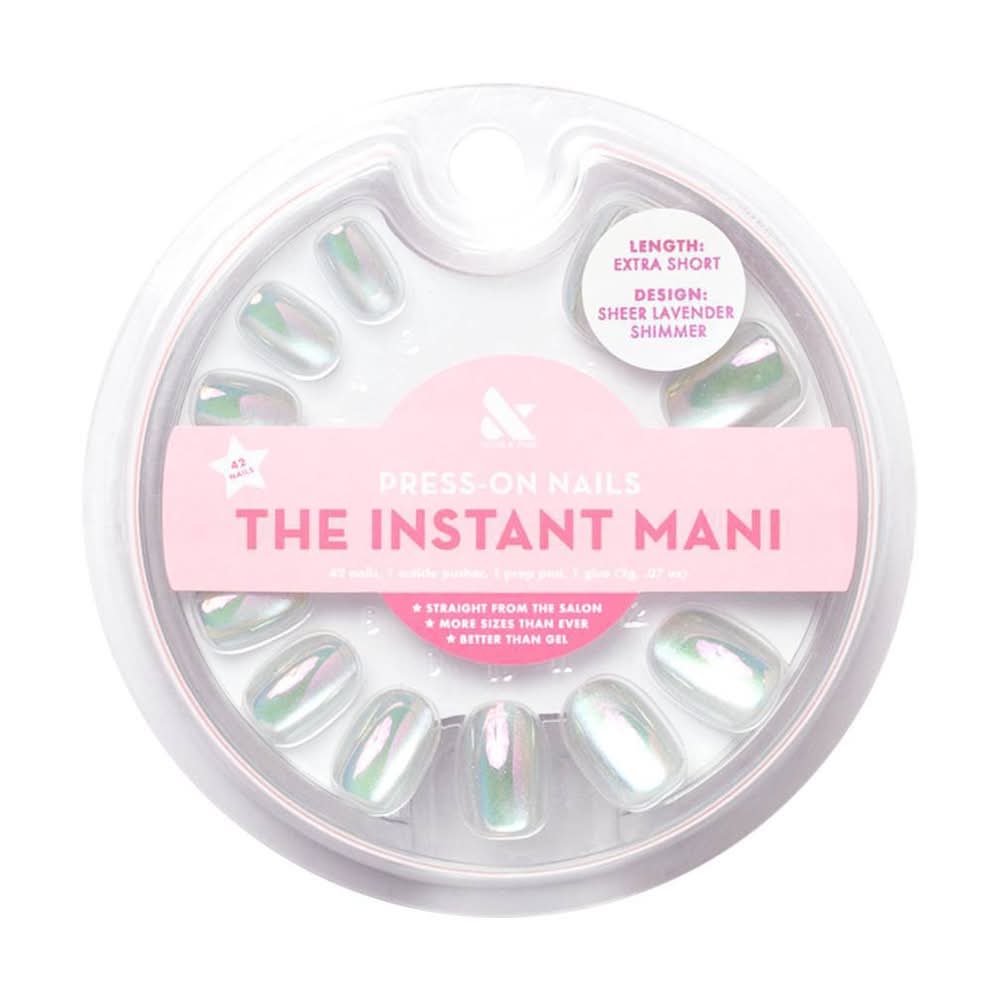 imPRESS The Instant Mani Press on Nails Sheer Lavender Shimmer (30 ct)