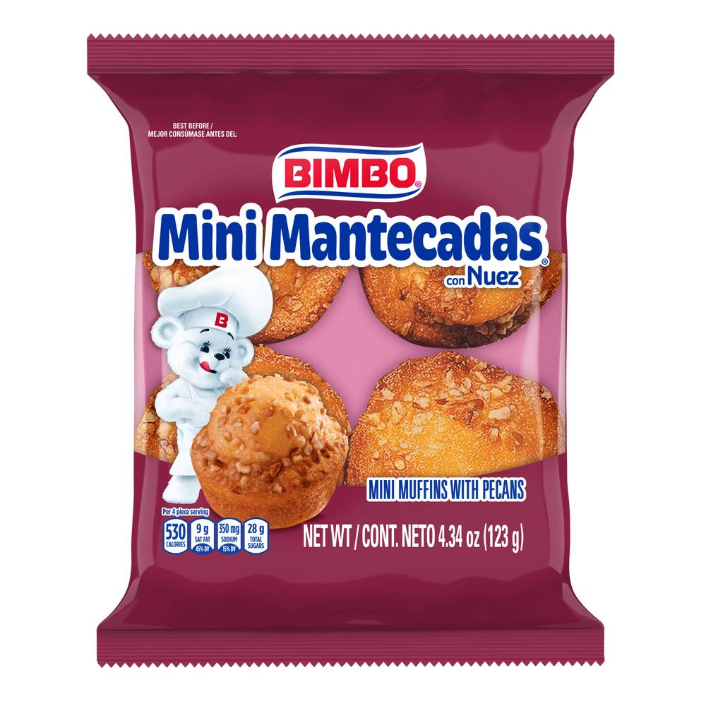 Bimbo Mini Muffins With Pecans (4.4 oz)